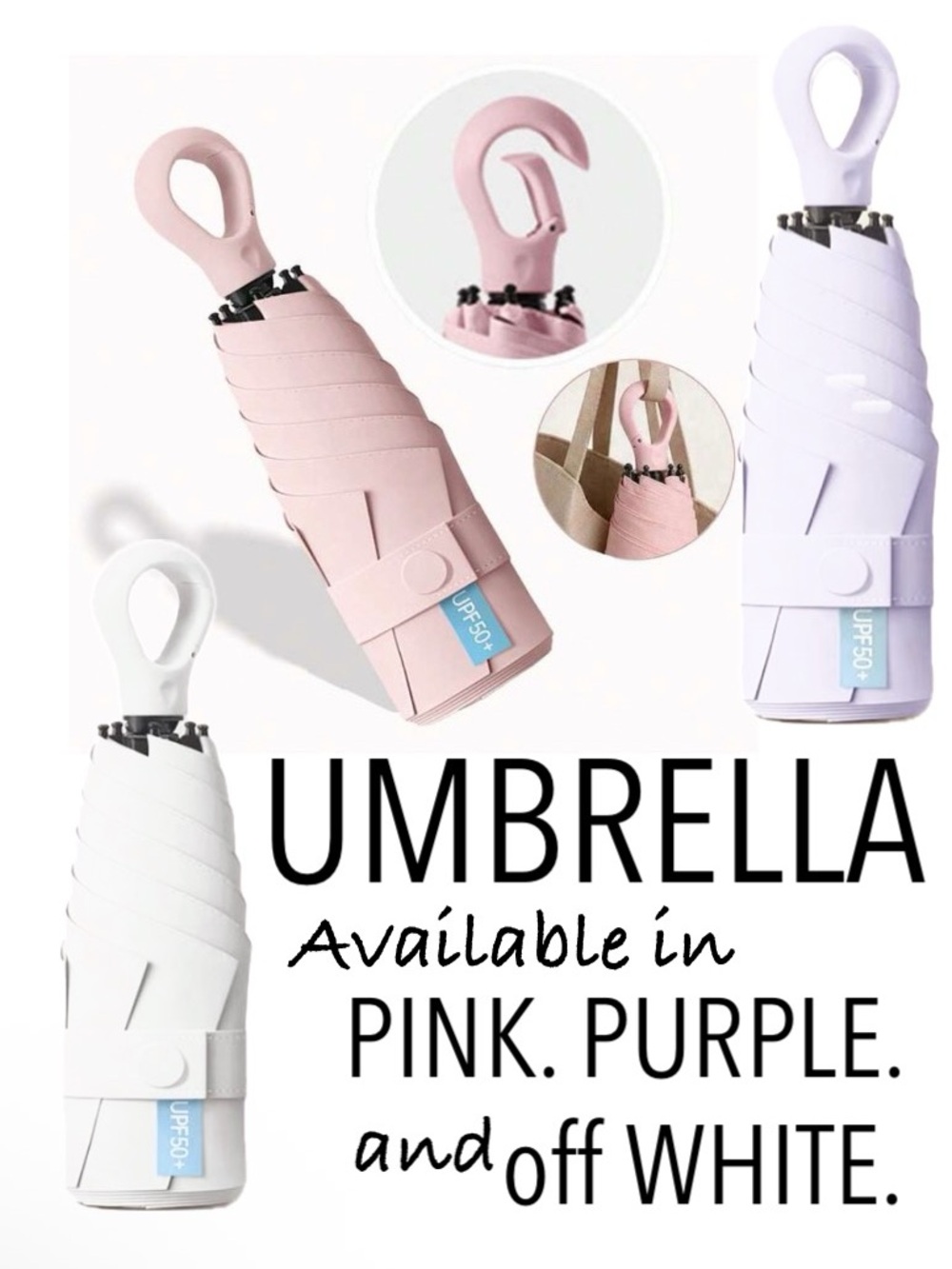 Compact Umbrella with Hook Handle NWT